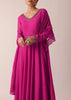 Pink Embroidered Anarkali Set