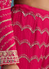 Pink Georgette Sharara Set With Mirror Sequins And Zardosi Work