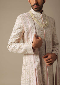 Pink Opulence Sherwani Set For Grooms