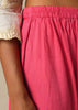 Pink Tie Dye Kurta Set In Cotton Silk
