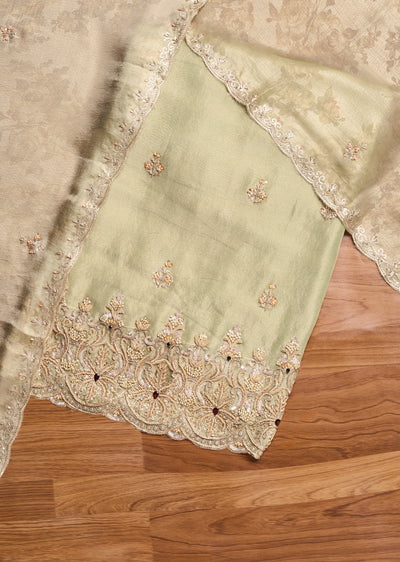 Pista Green Crepe Suit