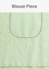 Pista Green Embroidered Georgette Saree With Unstitched Blouse