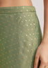 Pista Green Floral Embroidered Palazzo Set
