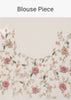 Powder White Saree In Organza With 3D Flower Embroidered Border And Buttis Featuring Multi Colored Moti And Sequins