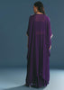 Purple Chinon Embroidered Cape Suit