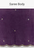 Purple Embroidered Crushed Tissue Saree With Cutdana And Sequins