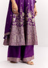 Purple Jacquard Silk Anarkali Dupatta Suit With Traditional Weave