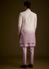 Purple and Lilac Ombre Sherwani With Embroidery