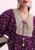 Purple Crepe Bandhani Print Sharara Set