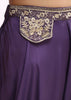 Purple Crop Top And Palazzo Set With Zari Work