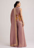 Purple Floral Embroidered Palazzo Set