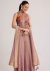 Purple Floral Embroidered Palazzo Set