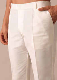 Purple Muslin Silk Kurta And Pant Set