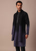 Purple Ombré Kurta Set With Dupatta