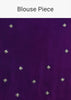 Purple Satin Chinon Saree With Stone Embellishments And Unstitched Blouse Piece