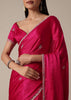 Radiant Pink Saree With Stone Embellishments All Over