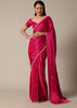 Radiant Pink Saree With Stone Embellishments All Over