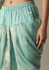 Radiant Teal Gotta Patti Work Dhoti Set With Jacket