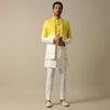 Radiant Yellow Indowestern Set For Men