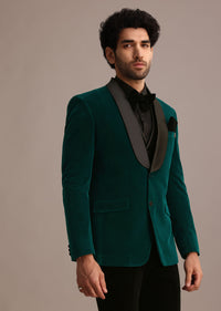 Rama Blue Velvet Tuxedo Suit