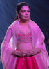 Fuschia Rose Lehenga Choli With Hand Embroidered Buttis In Embossed Embroidery