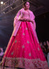 Fuschia Rose Lehenga Choli With Hand Embroidered Buttis In Embossed Embroidery