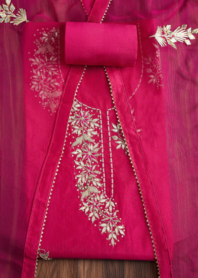 Rani Pink Organza Suit