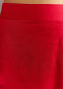 Red Crush Silk Kaftaan Set With Stone Neckpiece