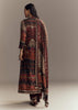 Red Muslin Printed Anarkali Suit