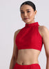 Red Georgette Saree with Parsi Gara Work