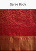 Red Kanjivaram Silk Saree With Golden Zari Woven Border