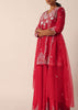 Red Sequin Embellished Kurti Palazzo Set