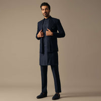 Regal Blue Jodhpuri Sherwani Set