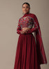 Regal Red Silk Lehenga Set With Exquisite Embroidery