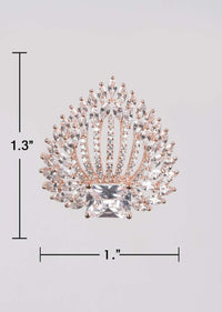 Rose Gold Plated Studs With Stones And Crystals In Spade Pattern Online - Kalki Fashion