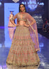 Rose Pink Bridal Lehenga In Raw Silk With Heavy Embroidery - NOOR 2022