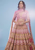 Rose Pink Junoesque Bridal Lehenga In Raw Silk With Heavy Embroidery - NOOR 2022