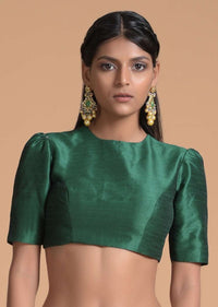 Sage Green Saree In Chiffon Embellished With Scattered Badla Work Online - Kalki Fashion