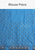 Sapphire Blue Organza Saree With Sequins And Cutdana Embellished Border