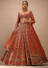 Red Lehenga With a Crop Top Embroidered With Royal Heritage