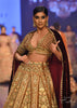 Chocolate Brown Arcadia Bridal Lehenga In Raw Silk With Embroidery - NOOR 2022