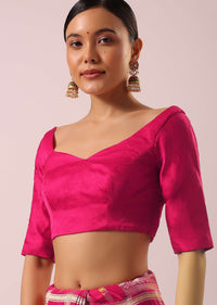 Peach Dola Silk With Bandhani Weave Detail