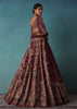 Oldrose Red Embroidered Bridal Lehenga And Blouse Set With Aari Work