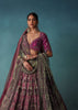 Onion Pink Heavily Embroidered Bridal Lehenga Set