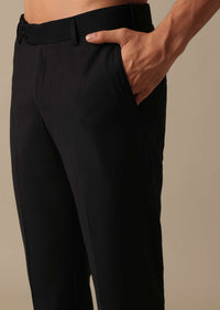 Black Jodhpuri Textured Bandhgala And Pant Set