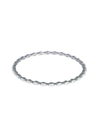 92.5 Sterling Silver Linear Bangles Set of 4