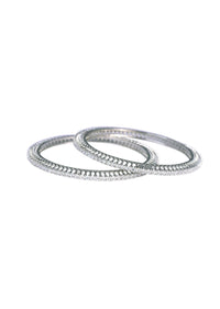 92.5 Sterling Silver Bangles Set of 2