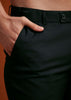 Black Textured Tuxedo With Satin Peak Lapels
