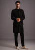 Black Jodhpuri Kurta Set With Handwork