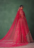 Raw Silk Red Bridal Lehenga With Scallop Dupatta